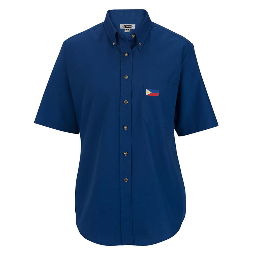 Edwards Women Easy Care Short Sleeve Poplin Shirt: ED-5230